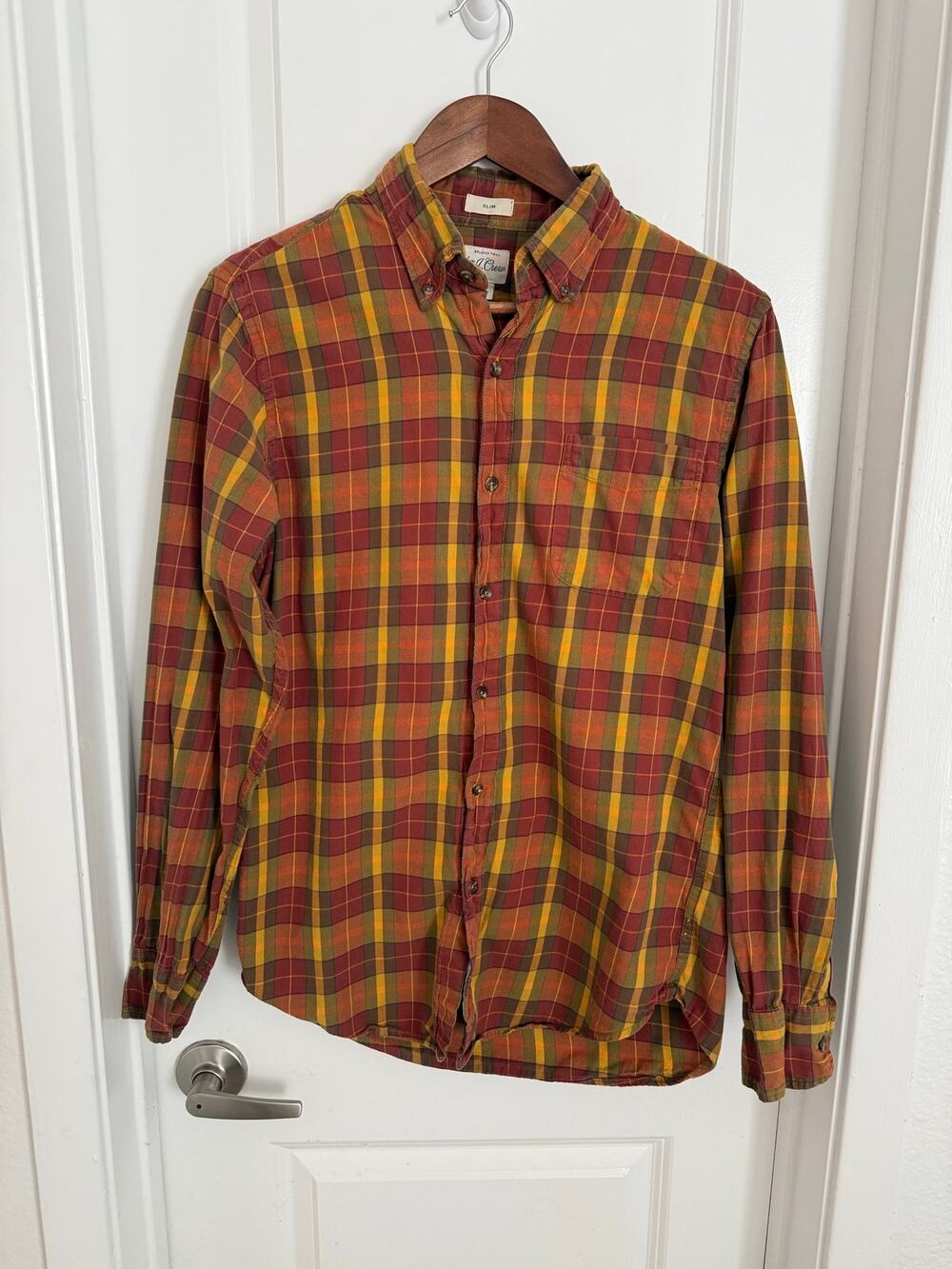 J.Crew Autumn Flannel Lumberjack Button Down Size Small
